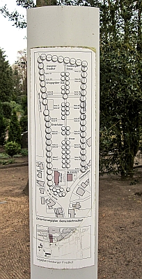 Lageplan des Friedhofs