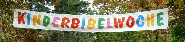 Kinderbibelwoche Banner - Foto: J. Selbmann