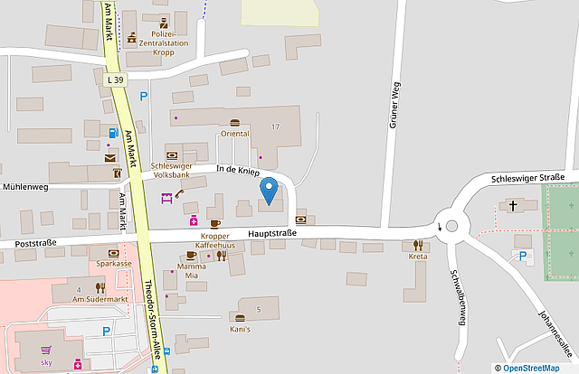 Lagekarte - Copyright: OpenStreetMap