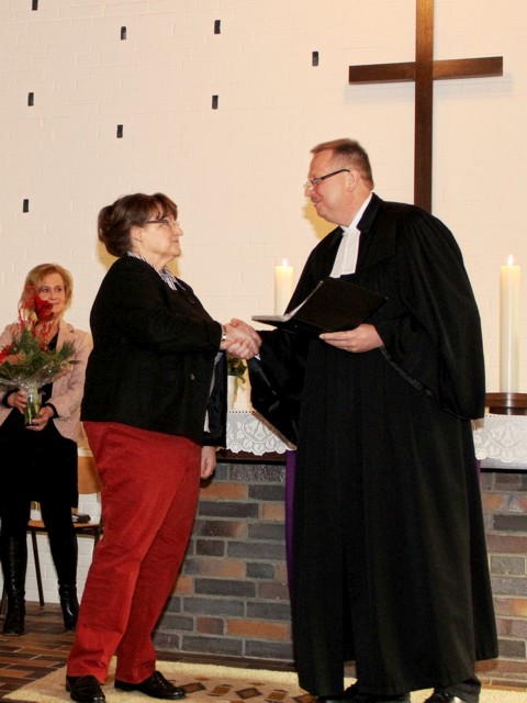 Frau Wagner und Pastor Jastrow - Foto: Ute Reimers-Raetsch