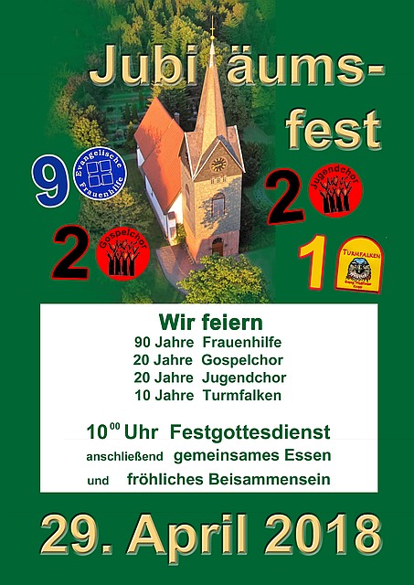Plakat Jubiläumsfest 2018